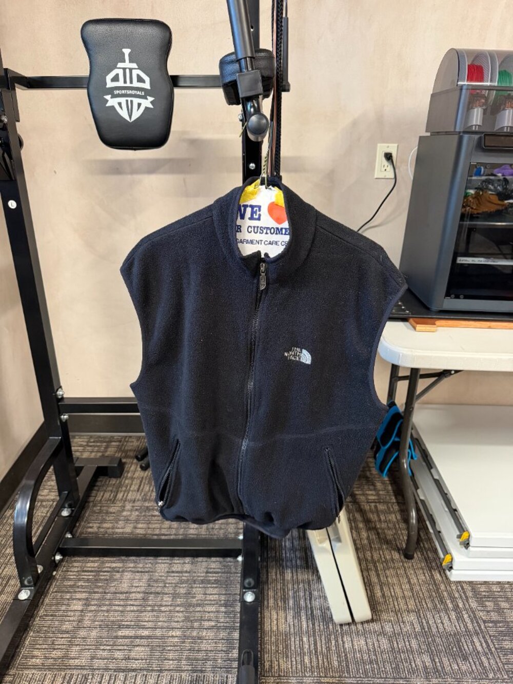 The North Face Men's Large Black Full-Zip Fleece Vest